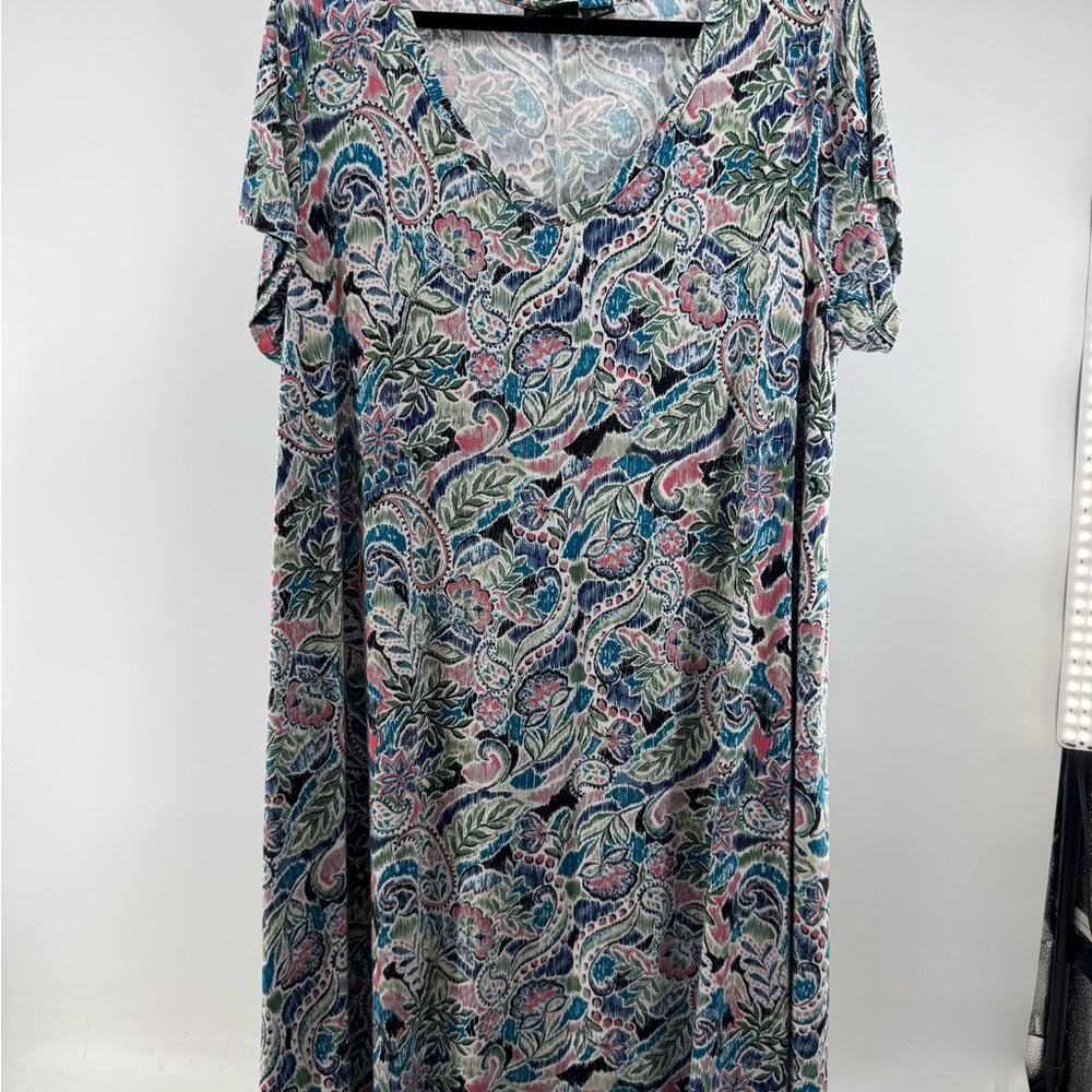 Floral Paisley Rachel Zoe V-Neck Dress
